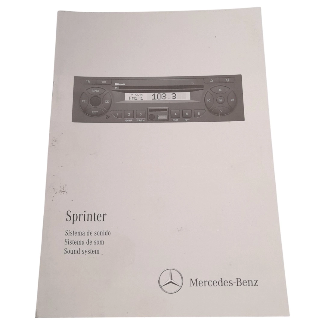 Rádio com Manual de Instruções Sprinter 415 CDI 2018