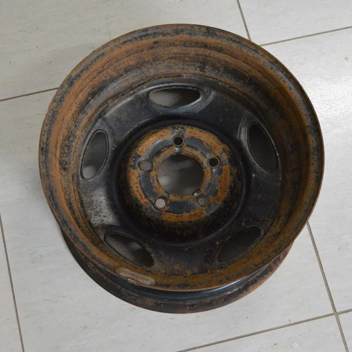 Roda de ferro aro 15 (estepe) Ranger 2005 a 2012