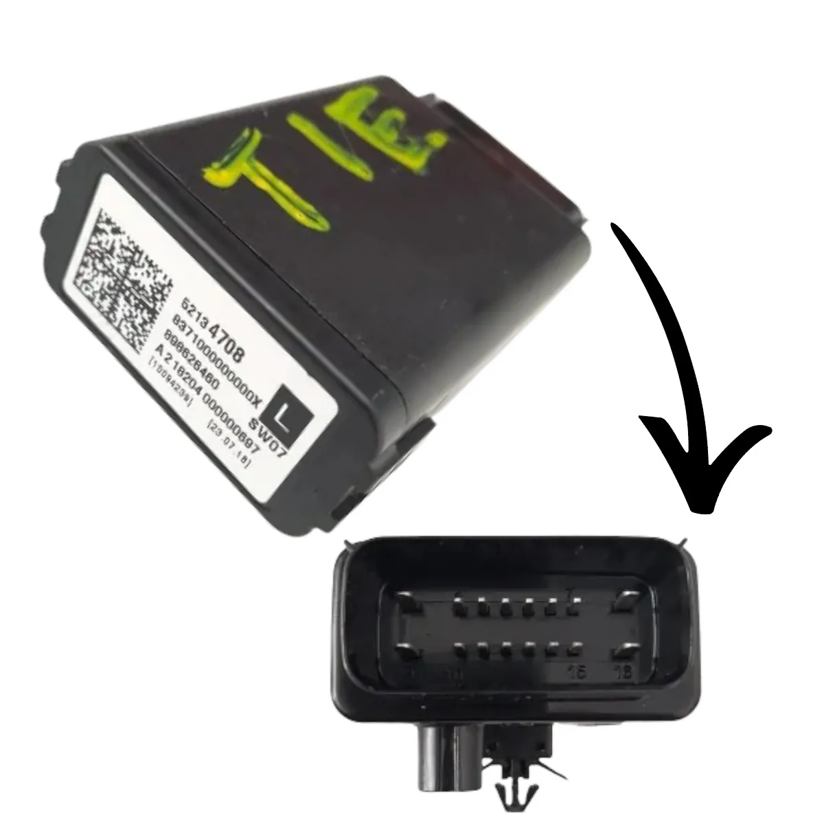 Módulo do vidro elétrico traseiro esquerdo S10 2019