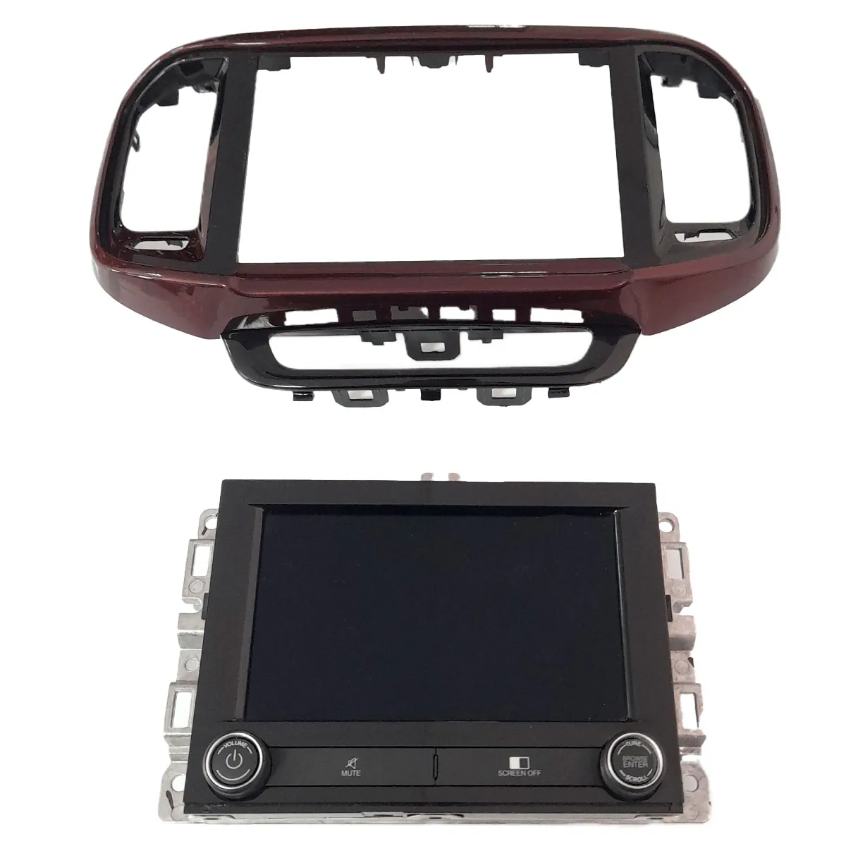 Central Multimídia e moldura Fiat Toro 2.0 2021 Diesel