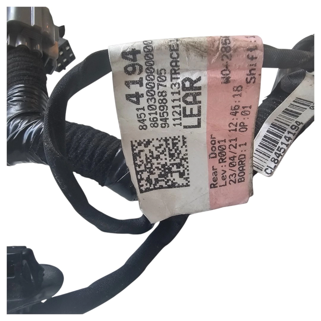 Chicote da porta traseira esquerda S10 2.8 200CV 2022 Aut