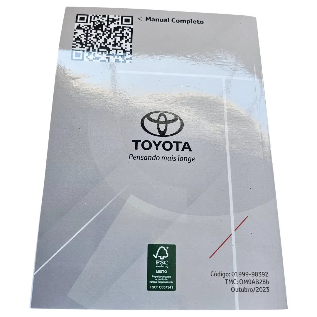 Manual do Proprietário Toyota Hilux 2.8 204cv 2024 0km