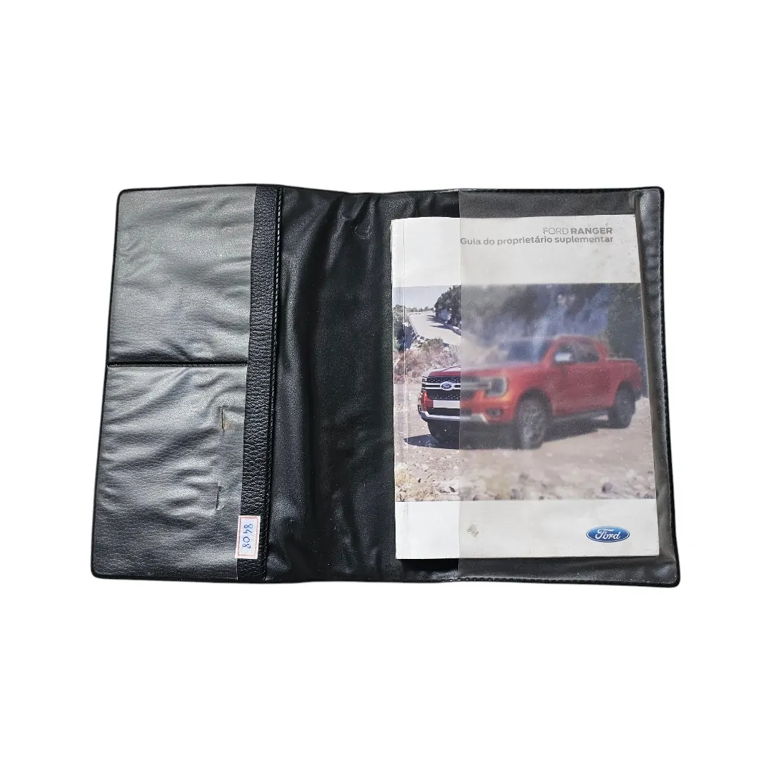 Manual do proprietário com a capa Ranger 3.0 V6 2024 limited 250cv