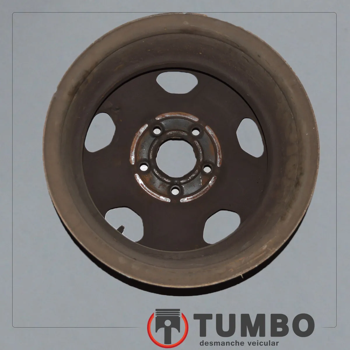 Roda de ferro S10 até 2011 Aro 15 preta lisa