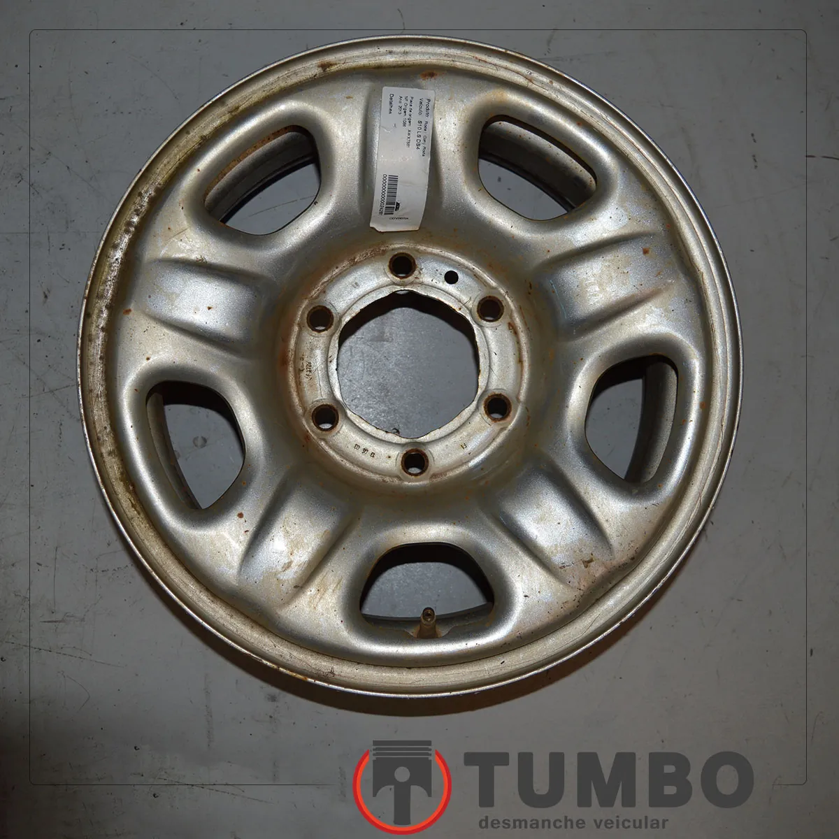 Roda de ferro S10 2012/... Aro 16 prata