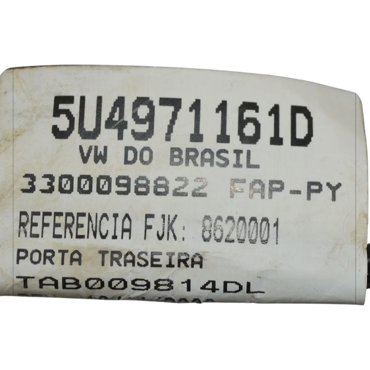 Chicote porta traseiro direito Gol G7 2017