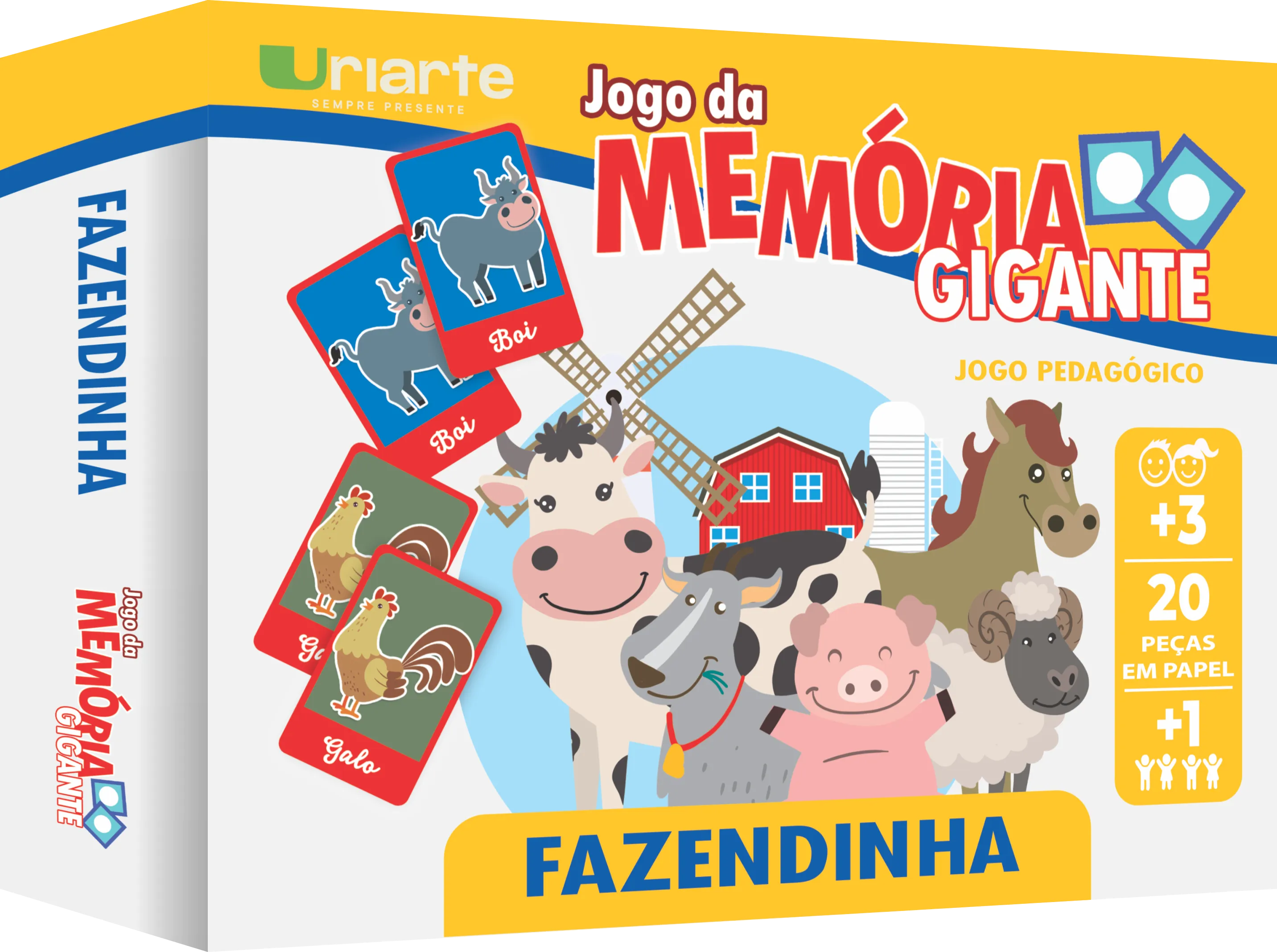 Jogo da Memória Gigante - Fazendinha
