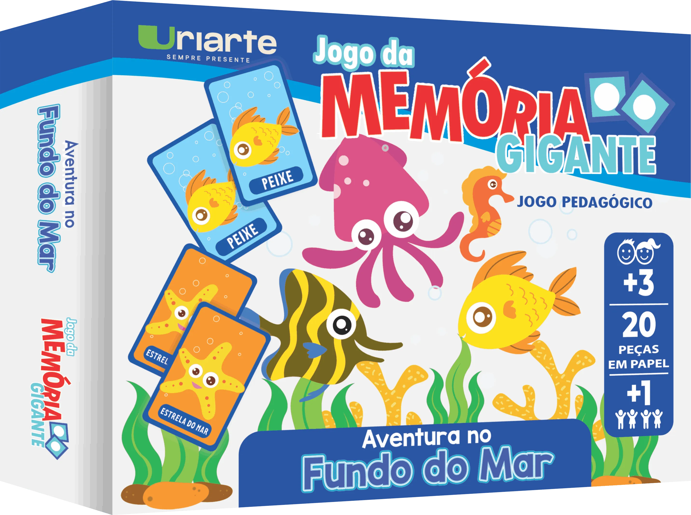 Jogo da Memória Gigante - Fundo do Mar