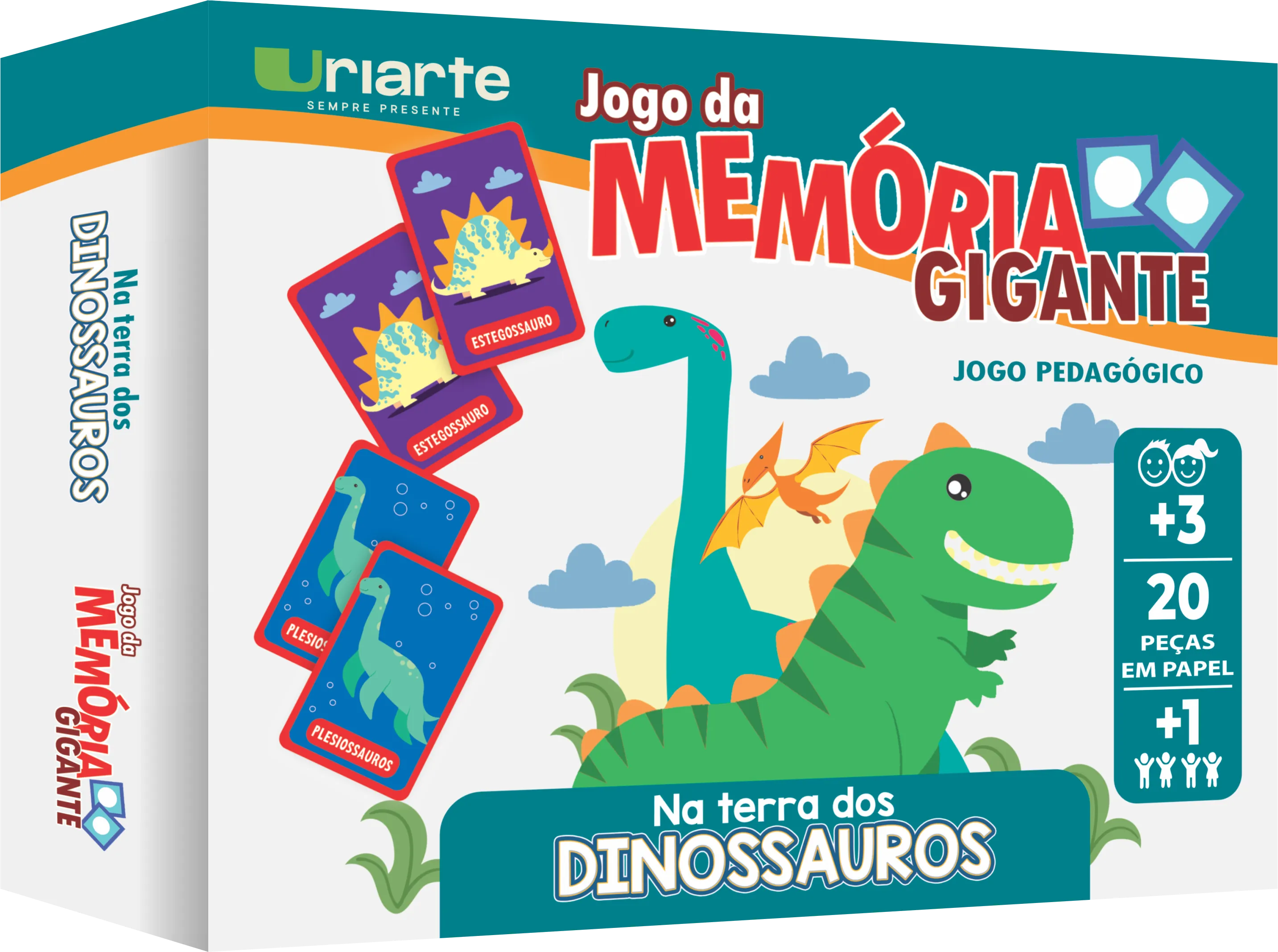 Jogo da Memória Gigante - Dinossauros