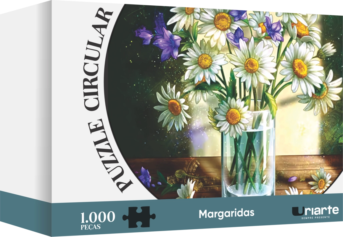 Puzzle Circular 1000 peças - Margaridas