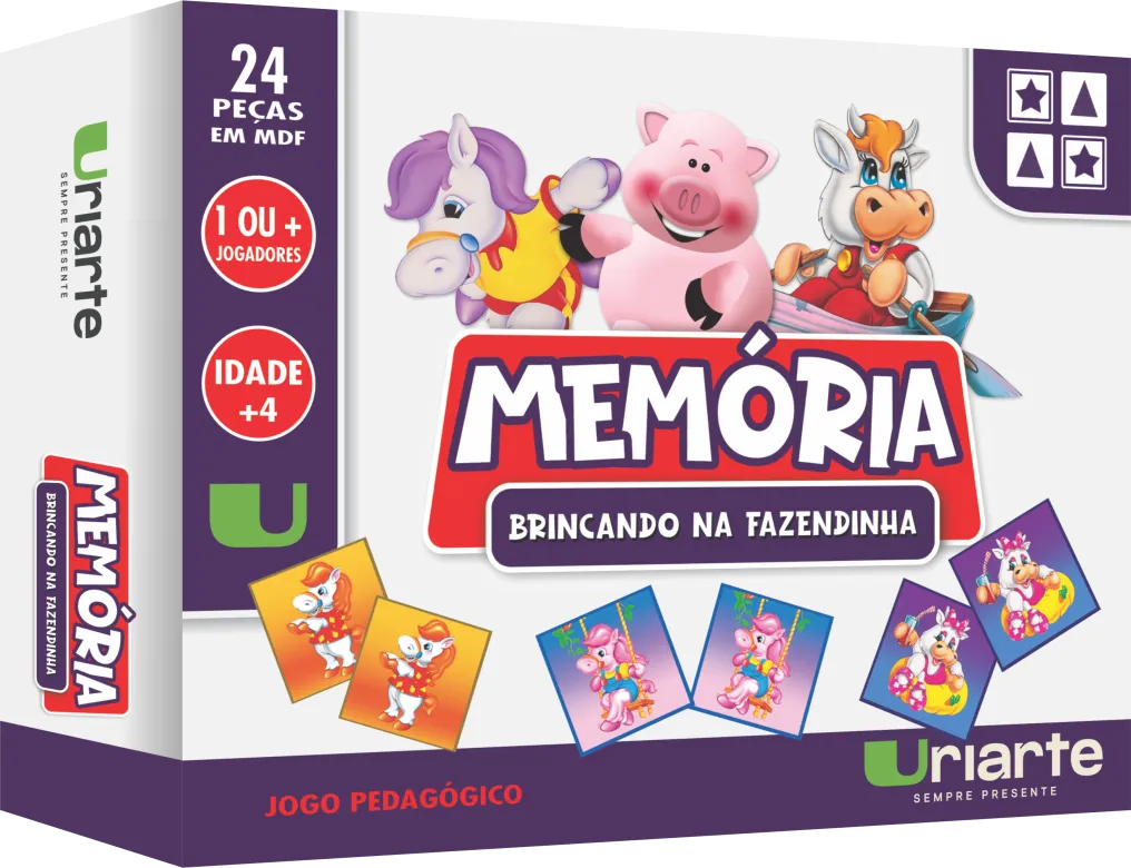 Jogo da Memória - Brincando na Fazendinha
