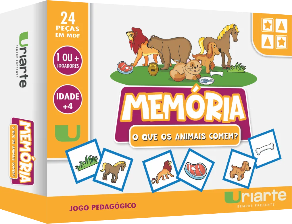 Jogo da Memória - O Que os Animais Comem