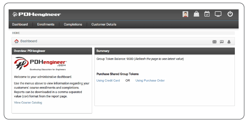 Group Token Dashboard