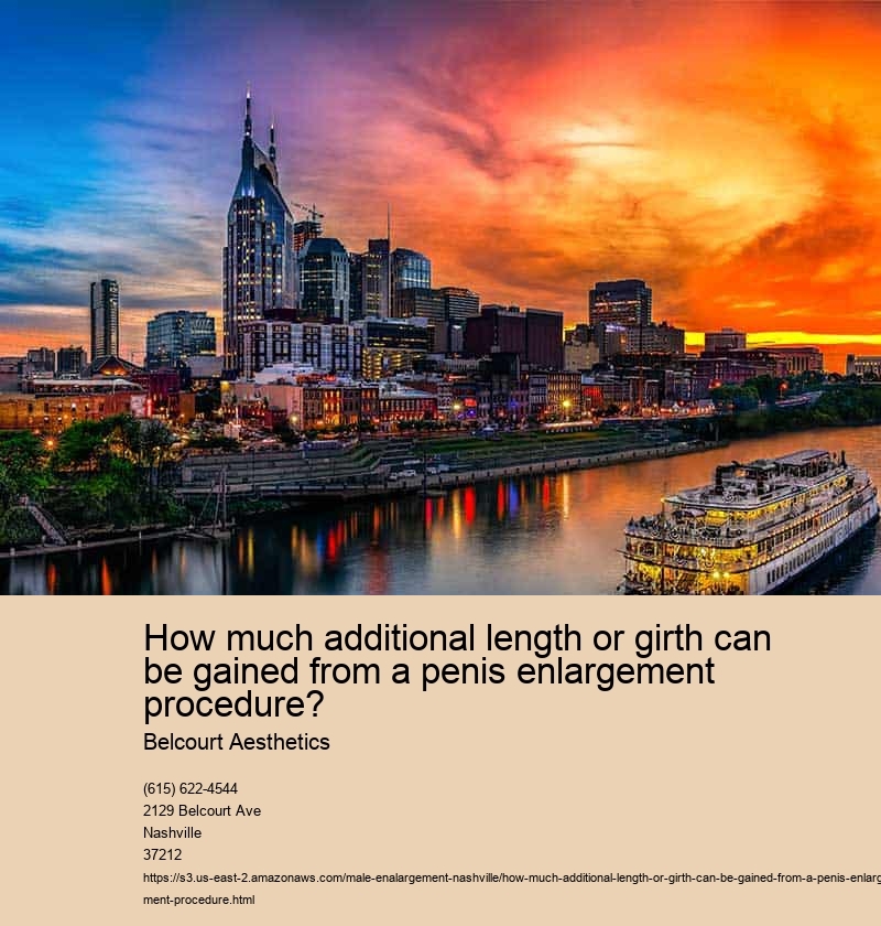 How much additional length or girth can be gained from a penis enlargement procedure?