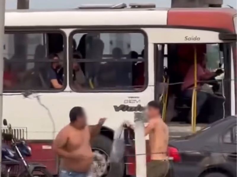 Vídeo: Briga em plena avenida movimentada de Manaus viraliza nas redes sociais