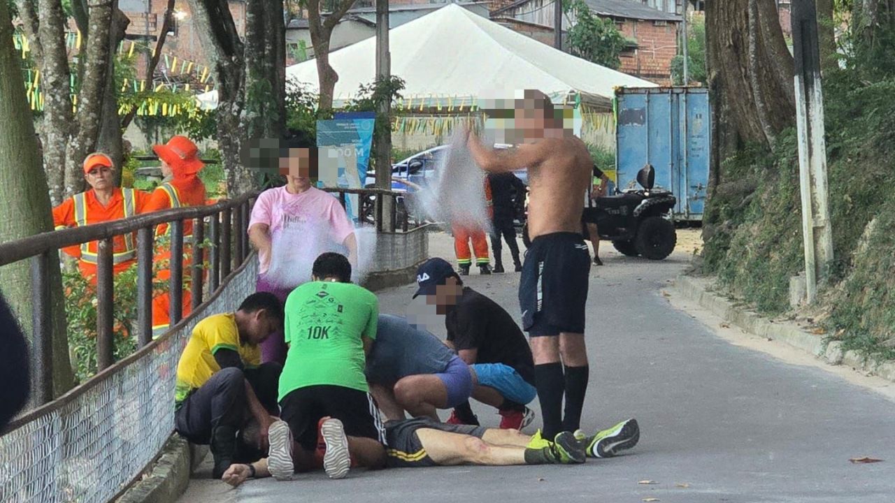 Vídeo: capitão da FAB passa mal durante corrida e morre na lagoa do Japiim
