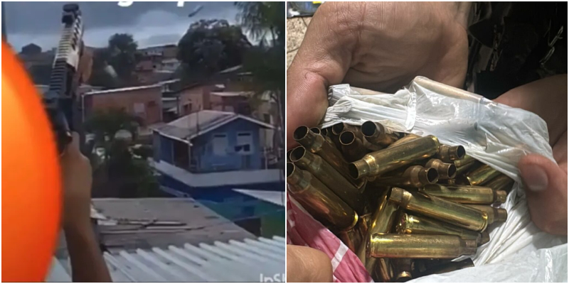 Vídeo: Disparos de fuzil levam polícia a prender dupla na Compensa