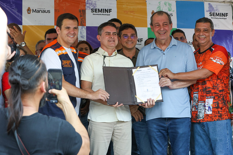 Zona Norte de Manaus recebe recapeamento de 67 ruas com investimento de R$ 19,7 milhões