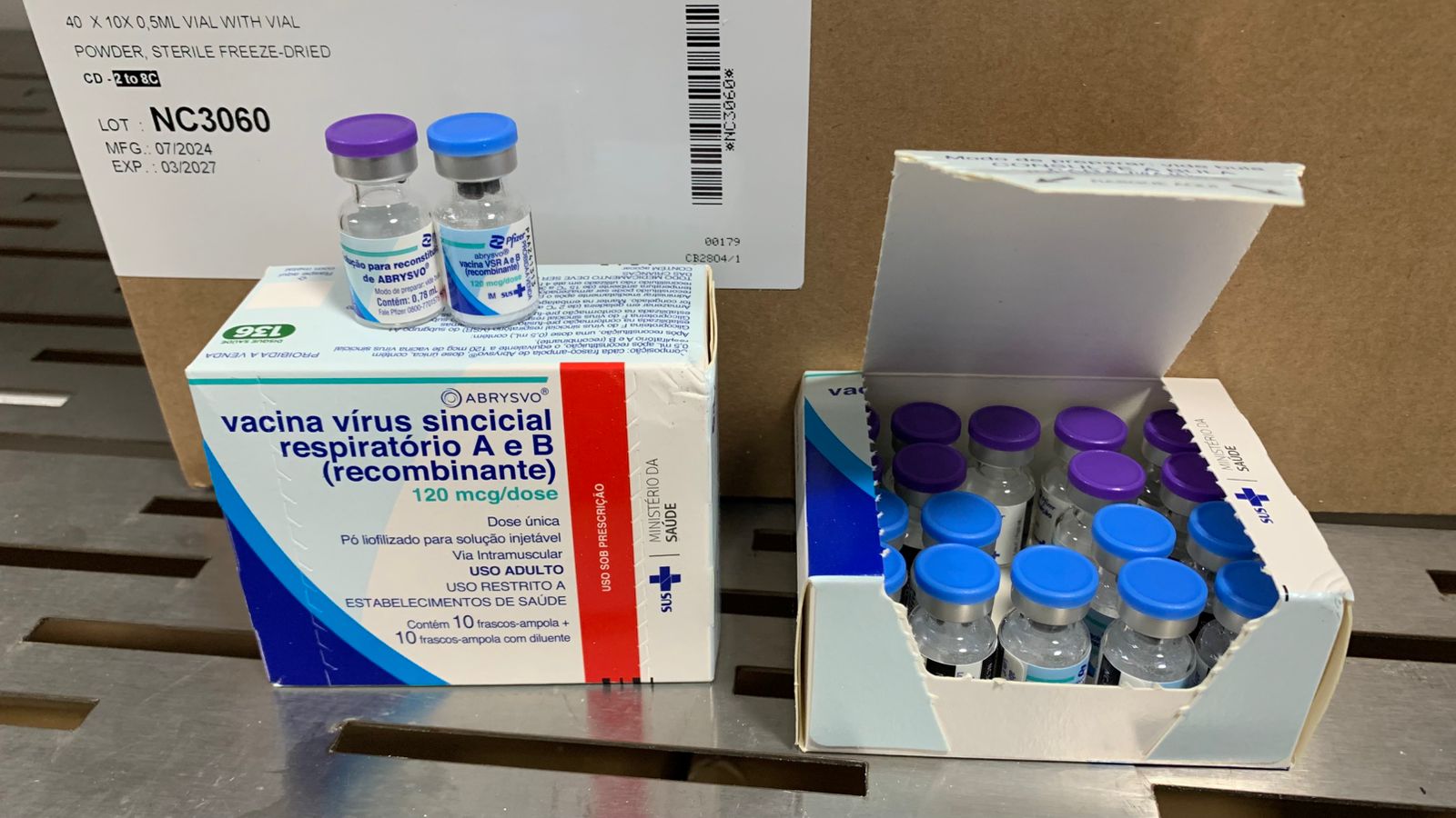 AM recebe 18 mil doses da nova vacina contra vírus sincicial respiratório