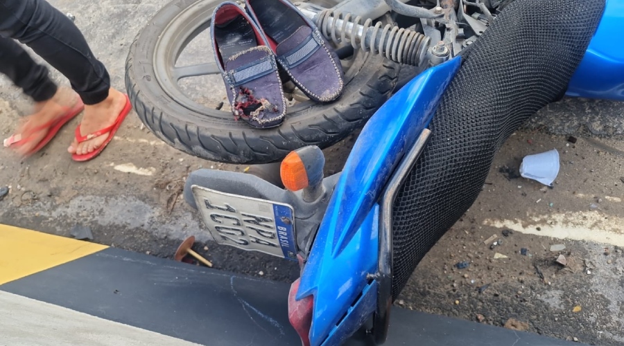 Vídeo: motociclista morre após queda de viaduto Rei Pelé em Manaus