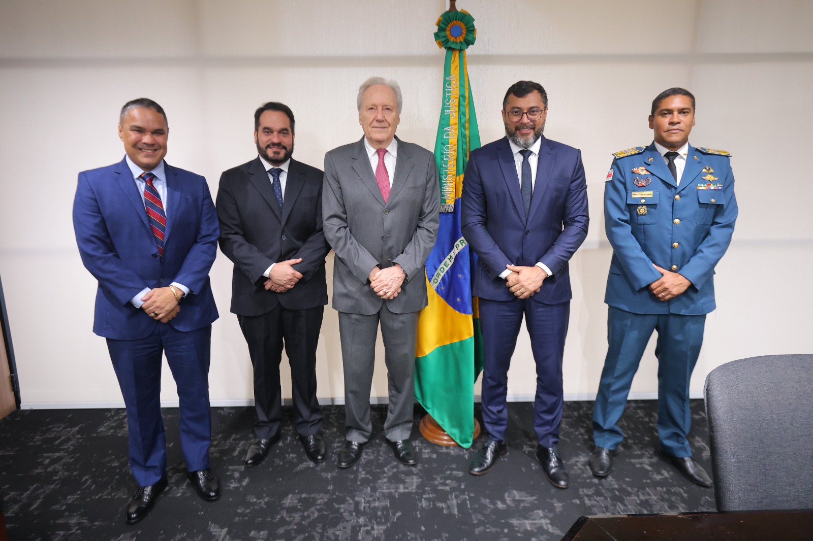 Wilson Lima e Lewandowski debatem política de segurança pública no Amazonas