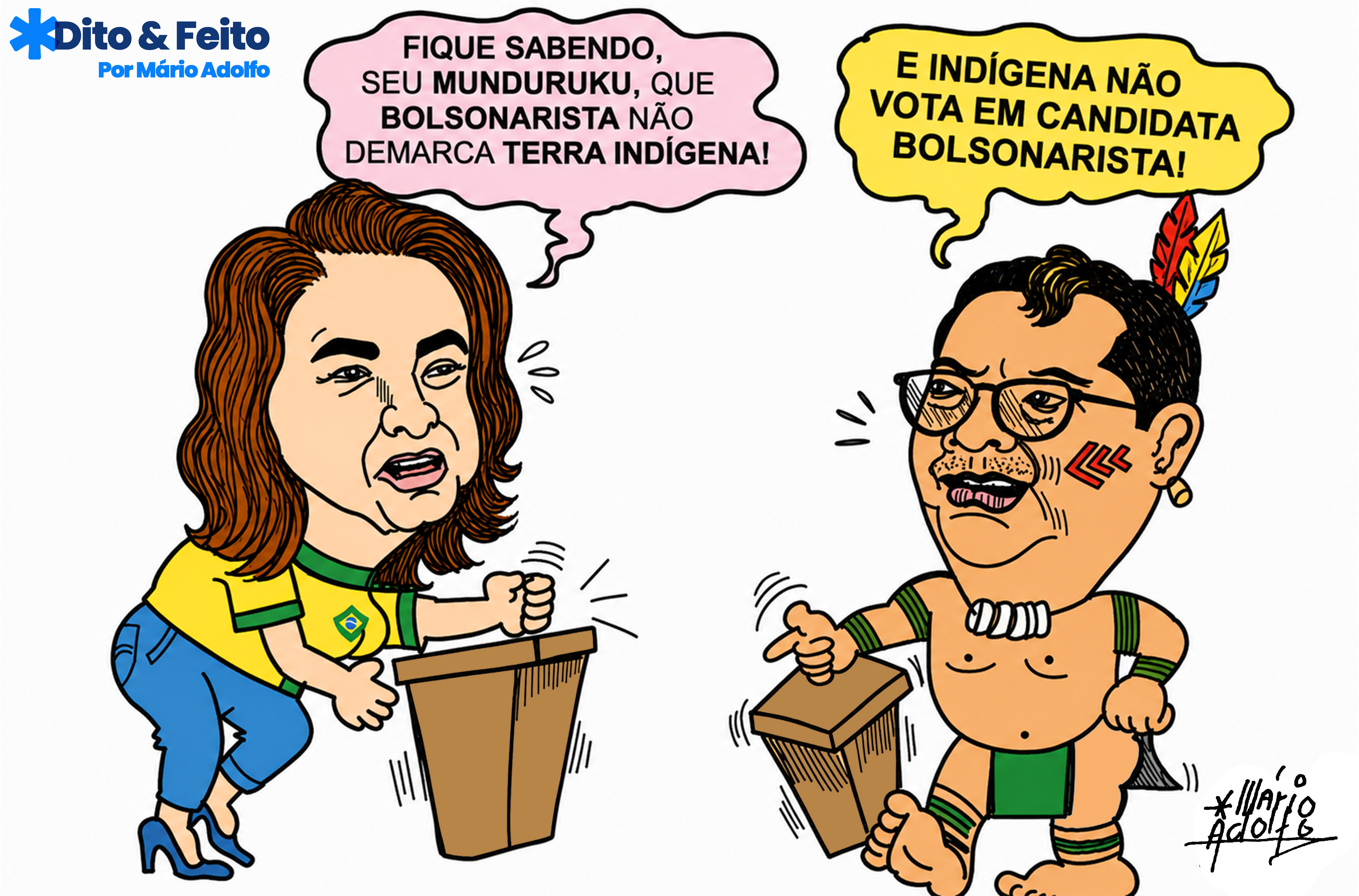 Dito & Feito: ISAEL MUNDURUKU DESMONTA DISCURSO DE MARIA DO CARMO