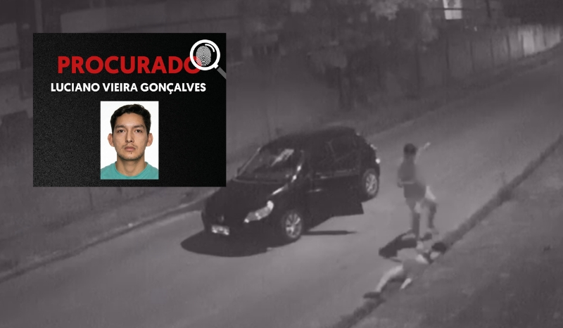 Imagem forte: vídeo mostra momento em que homem atropela e agride jovem no Petrópolis