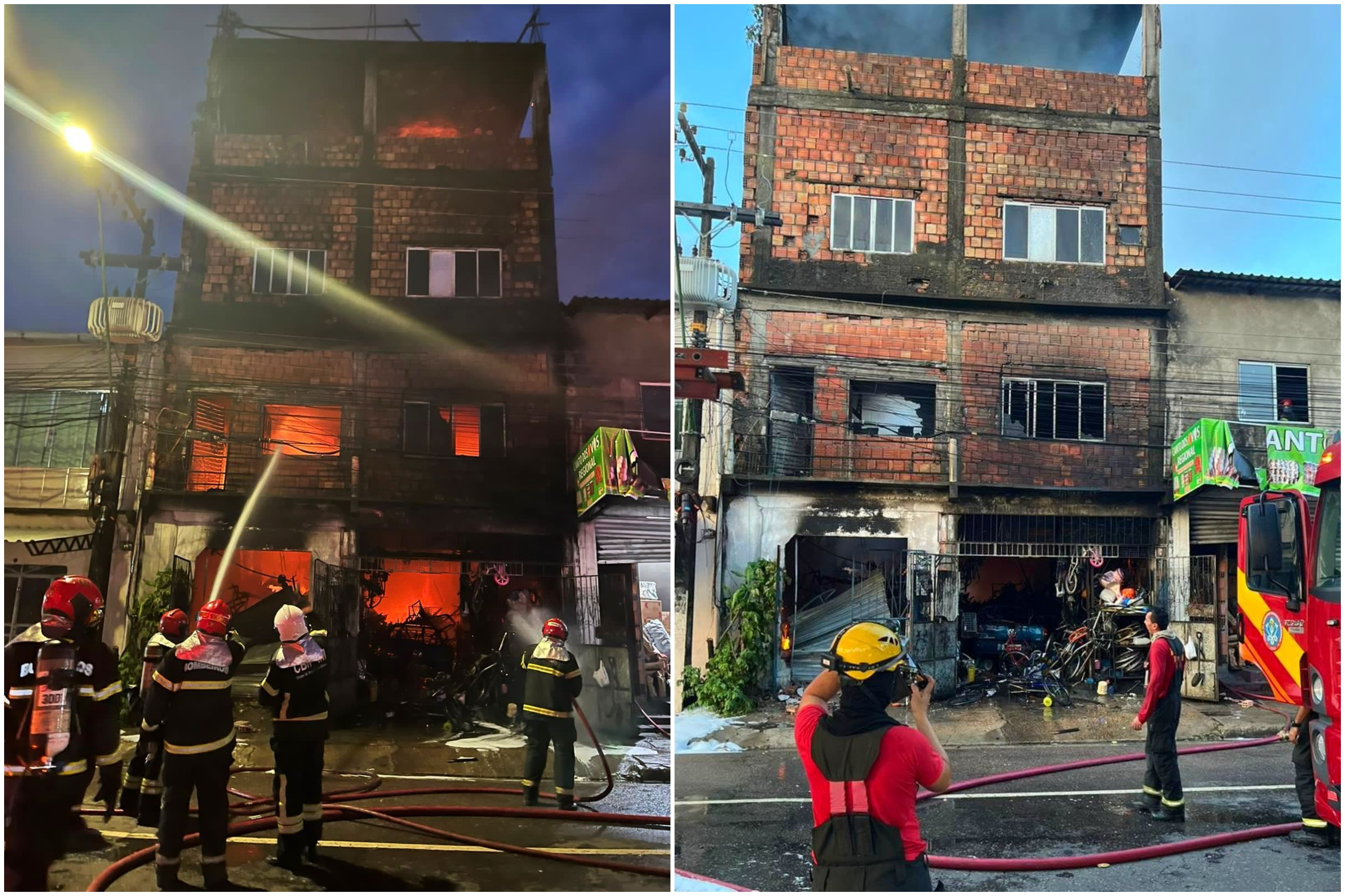 Incêndio de grandes proporções atinge depósito no Nova Cidade