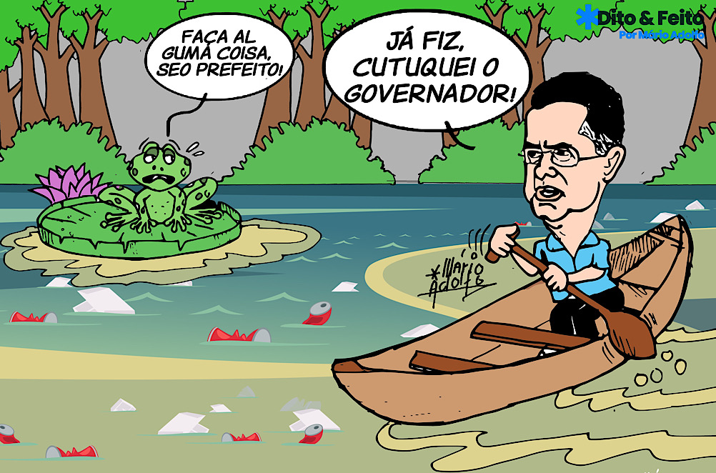 Dito & Feito - Prefeito diz que conservação de igarapés de é responsabilidade do Estado