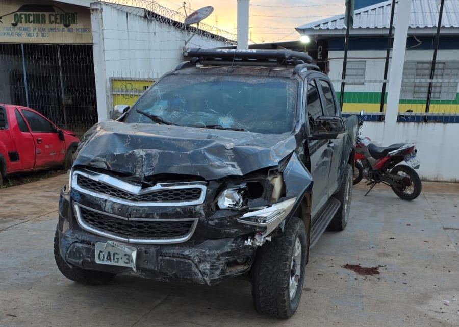 Homem é preso após furtar caminhonete e provocar acidente em Novo Airão