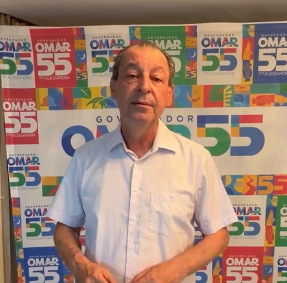 Omar tranquiliza apoiadores após passar mal durante compromisso de campanha em Manaus