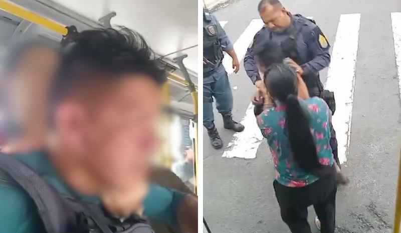 Vídeo: homem passa a mão nas partes íntimas de criança dentro de ônibus