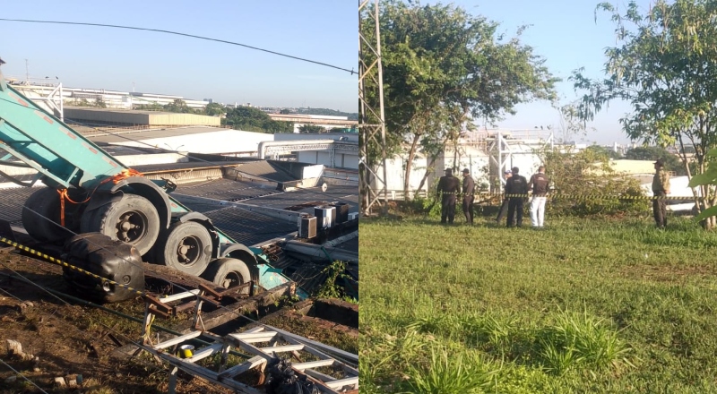 Vídeo: Corredor é esmagado por carreta no Distrito Industrial, em Manaus