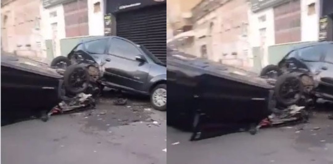 Vídeo: Homem perde controle do carro e atinge outros em Manaus