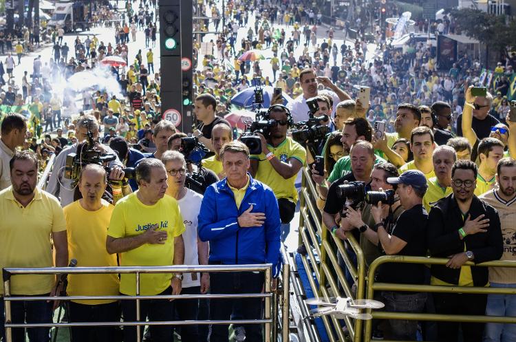 Pesquisa aponta apenas 12,4 mil presentes em manifestação de Bolsonaro na Paulista
