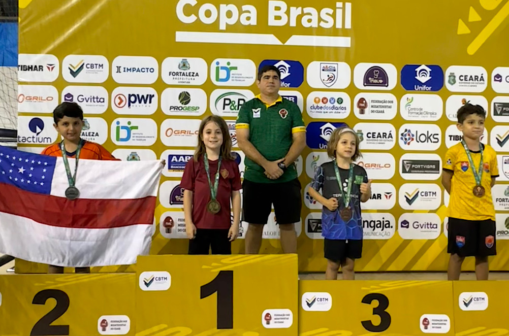 Amazonas sobe ao pódio na Copa Brasil de Tênis de Mesa em Fortaleza