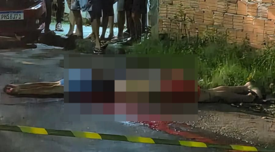 Cenas fortes: homens são torturados e executados em rua do bairro Cidade de Deus