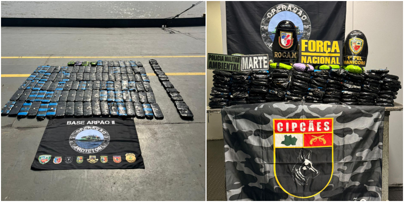 Mais de 100 tabletes de drogas são apreendidos em barco no trajeto Tabatinga–Manaus