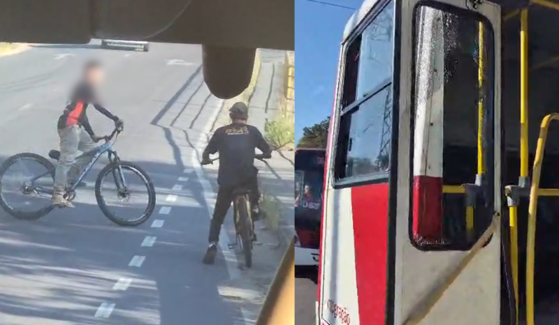 Vídeos: jovem é preso após apedrejar ônibus e ferir passageira em Manaus