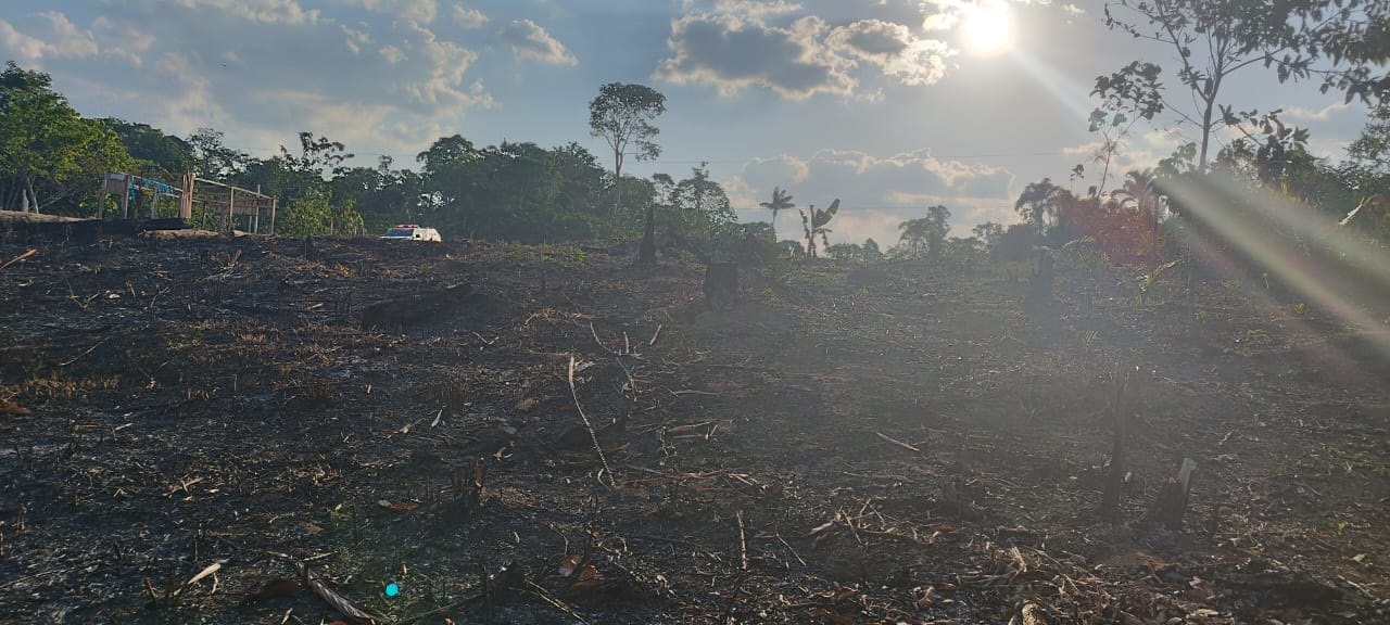 Homem é preso por atear fogo em terreno no Tarumã