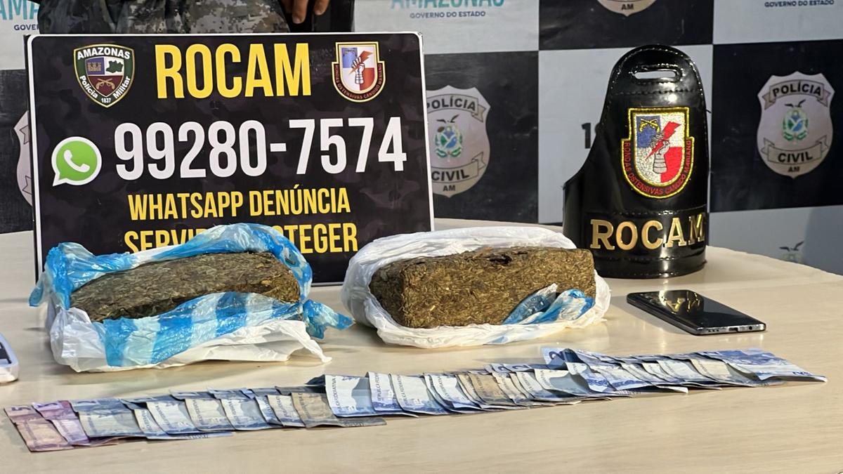 Homem é preso com tabletes de maconha em adega na zona norte de Manaus