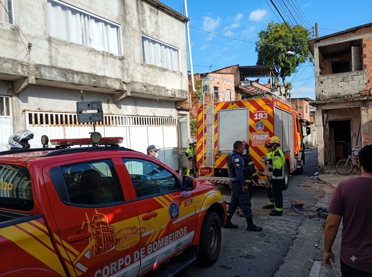 Vídeo: duas crianças morrem carbonizadas em incêndio dentro de kitnet no Tarumã