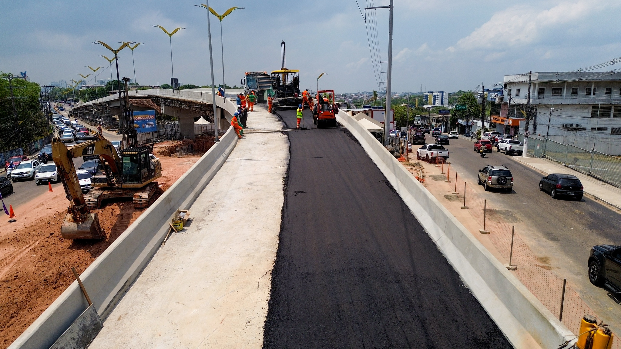Alça superior do viaduto 'Passarão' deve ser liberada até 20 de setembro em Manaus