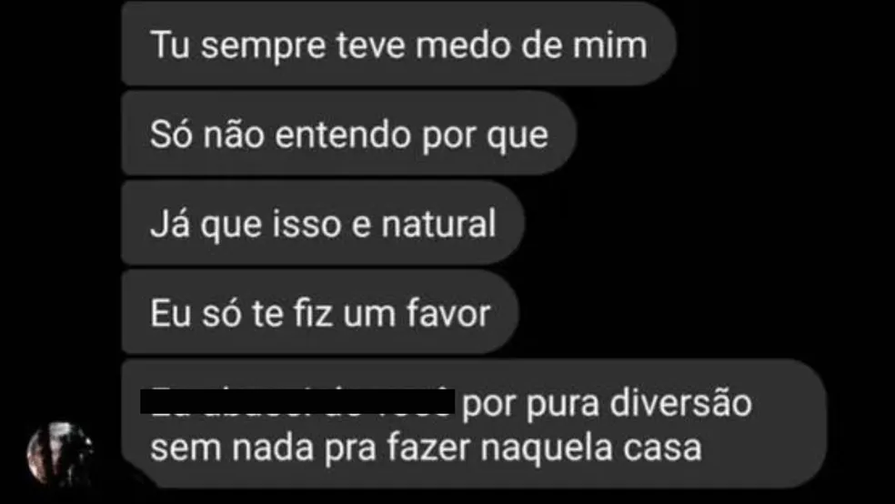 Suspeito de estuprar sobrinha no AM envia mensagens para a vítima: 'pura diversão'