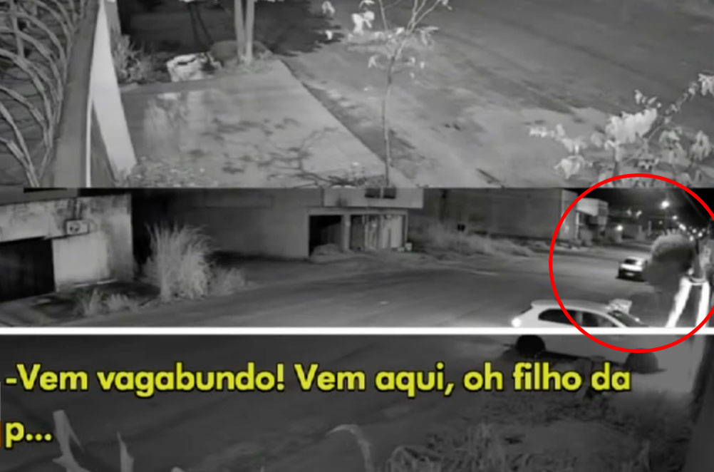 Vídeo: Homem sobe em carro, atira e ameaça personal por suspeita de traição