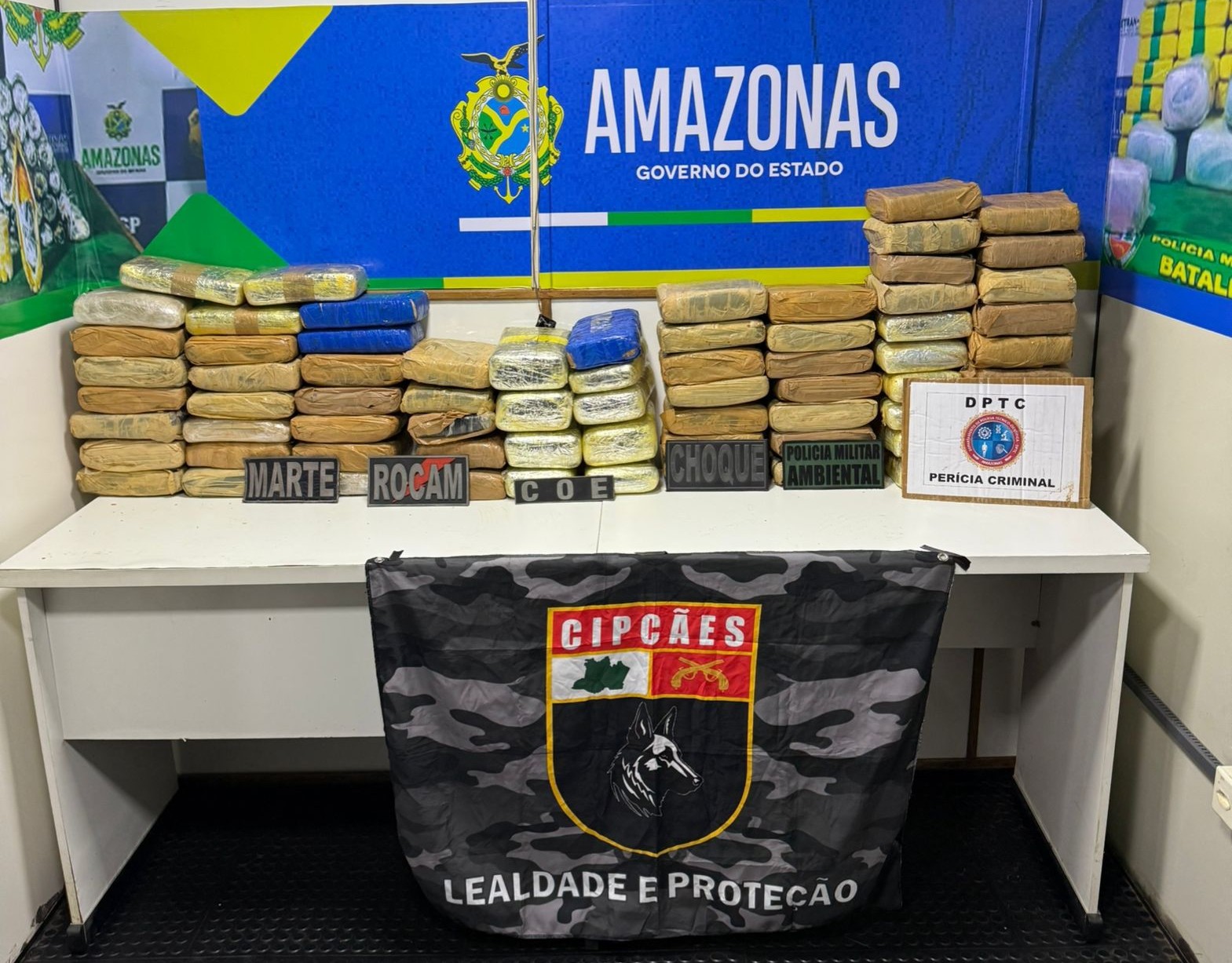 Bases Fluviais apreendem 1,6 tonelada de drogas no primeiro semestre de 2025