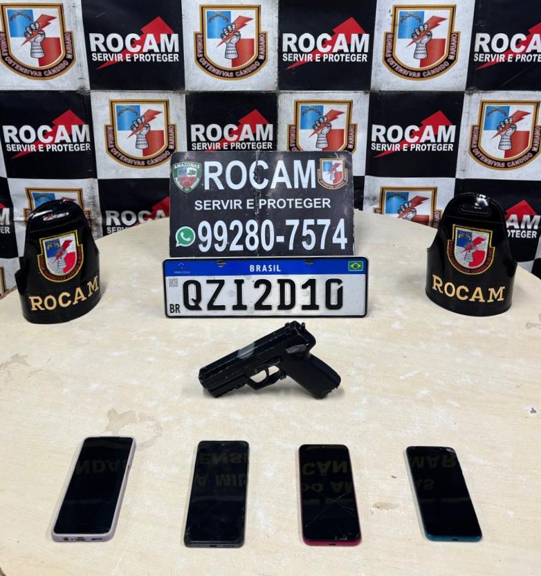 Trio é preso por sequestrar motorista de aplicativo e cometer assaltos no Coroado