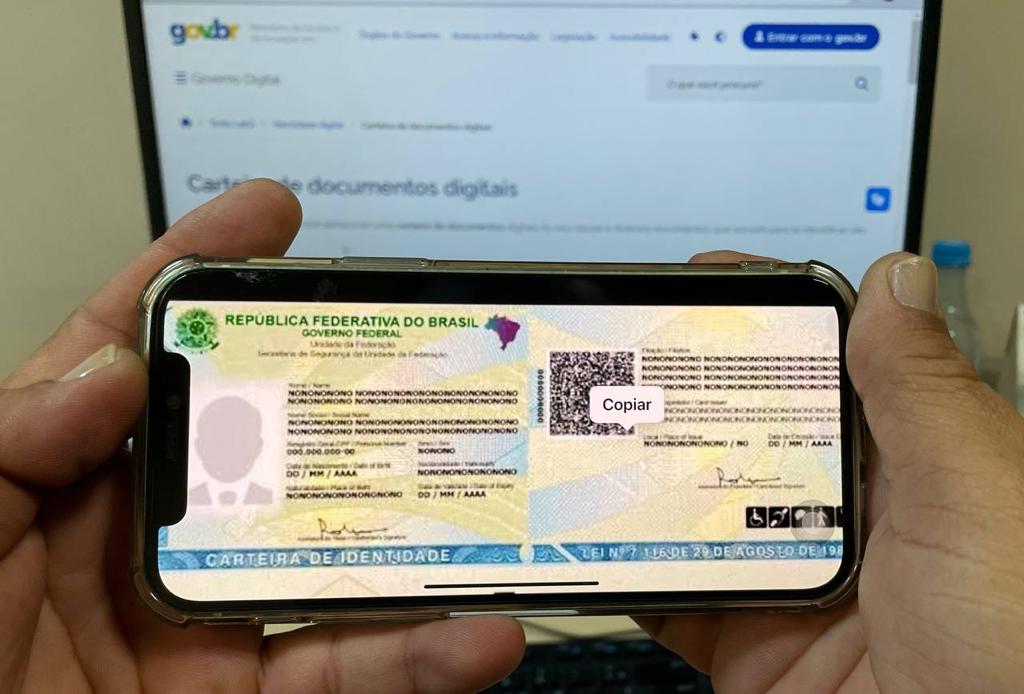 Amazonenses podem baixar a Carteira de Identidade Nacional por meio do aplicativo Gov.br