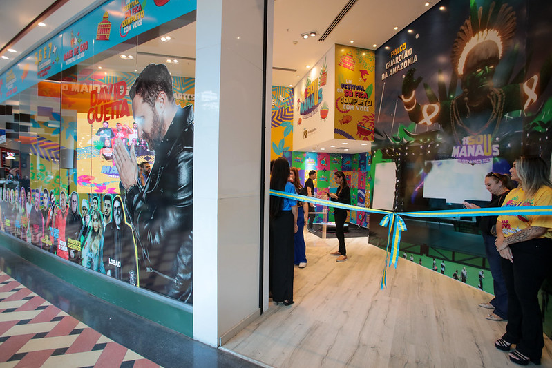 Prefeitura inaugura loja do festival ‘#SouManaus 2023’ no Manauara Shopping