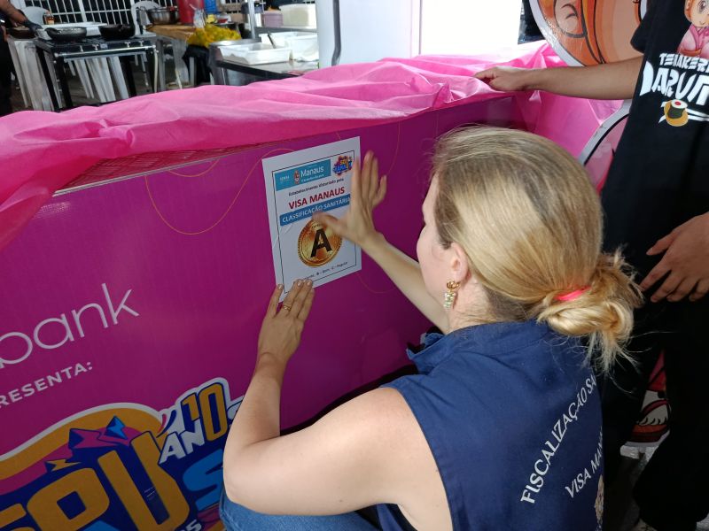 Fiscalização monitora segurança sanitária em 71 pontos de comidas e bebidas no #SouManaus